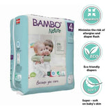 Bambo Nature Premium Baby Tape Diapers Size 4 Large 7–14 kg – 24 Count
