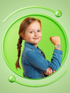 Spiky Round Casual Analog Kids Watch EVA38 3–14Y – Flower