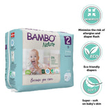 Bambo Nature Size 2 Small Baby Tape Diapers 3–6 kg – Pack of 30