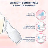 Hopop Natural Fit Silicone Manual Breast Pump Milk Saver One Size – Clear