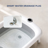 Hopop Smart Foldable Baby Bathtub with Temperature Sensor & Drain Plug One Size – Grey
