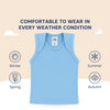 Hopop Envelope Neck Sleeveless Cotton Vest Pack Of 1 - Assorted