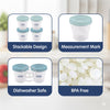 Hopop Baby Multi-Functional Food Storage Containers – Set of 4