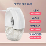Hopop Hands-Free Electric Breast Pump Wearable Rechargeable – White