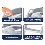 Hopop Potty Training Seat Toddler Step Ladder Foldable One Size – Grey