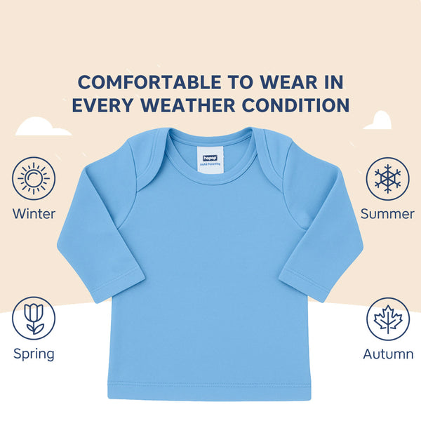 Hopop Envelope Neck Full Sleeve Cotton Vest Pack of 1 - Assorted