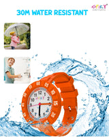 Spiky Stylish Analog Watch for Kids Boys and Girls EVA43C - Orange
