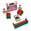 Webby Diy Build & Paint Living Room With Furniture Wooden Dollhouse