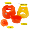 R For Rabbit Potty Seat Tiny Tots Orange Red