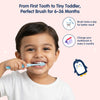 Hopop Extra Soft Baby Toothbrush 6–36 Months Blue