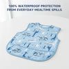 HopopEasy-Clean Waterproof Baby Bib with Food Catcher Pocket Asorted