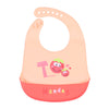 Hopop Waterproof Silicone Baby Bib with Crumb Catcher Pocket – Adjustable & Easy to Clean - Assorted Print