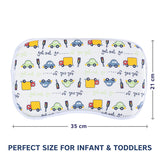 Hopop Memory Foam Baby Flat Head Shaping Pillow Newborns & Infants Transport