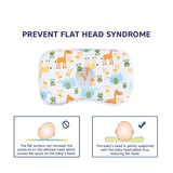 Hopop Soft Memory Foam Baby Head Shaping Pillow - Giraffe