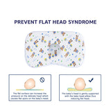 Hopop Soft Memory Foam Baby Head Shaping Pillow - Friends