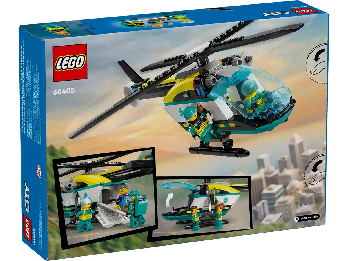 LEGO City Emergency Rescue Helicopter 6+ 226Pcs 60405