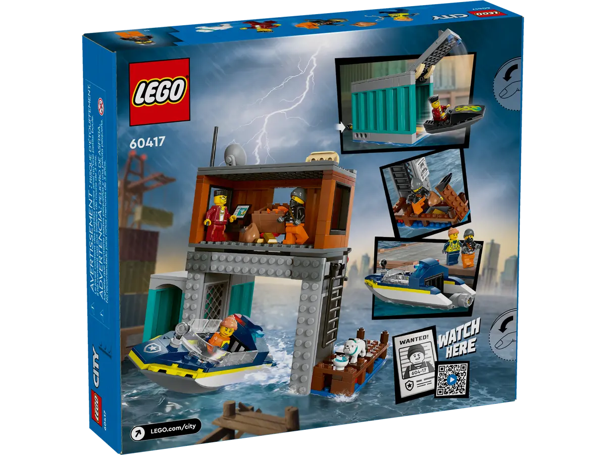 LEGO City Police Speedboat And Crooks Hideout 6+ 311Pcs 60417