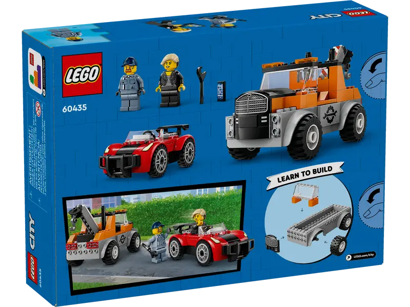 LEGO City Tow Truck And Sports Car Repair 4+ 101Pcs 60435