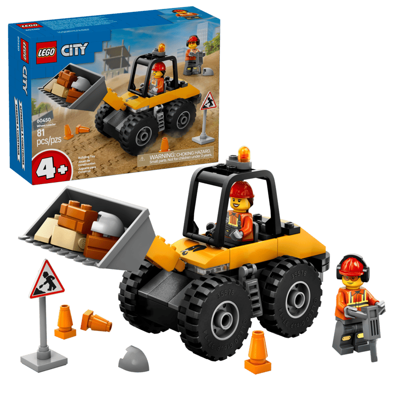 LEGO City Yellow Construction Wheel Loader 81 Pieces Yellow