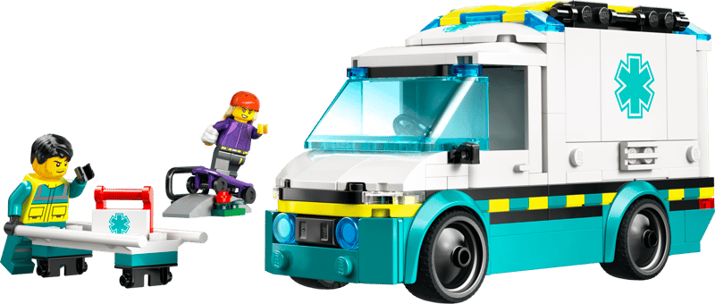 LEGO City Emergency Ambulance 184 Pieces Multicolour