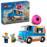 LEGO City Doughnut Truck Playset Vendor Vehicle Toy for Kids 5+ 196Pcs 60452