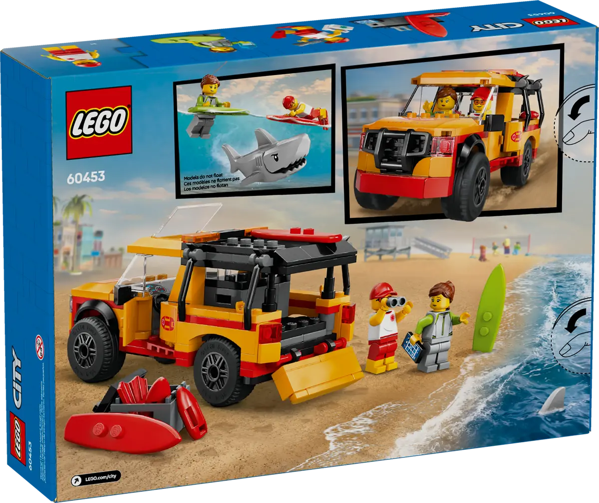 LEGO City Lifeguard Beach Rescue Truck 6+ 214Pcs 60453