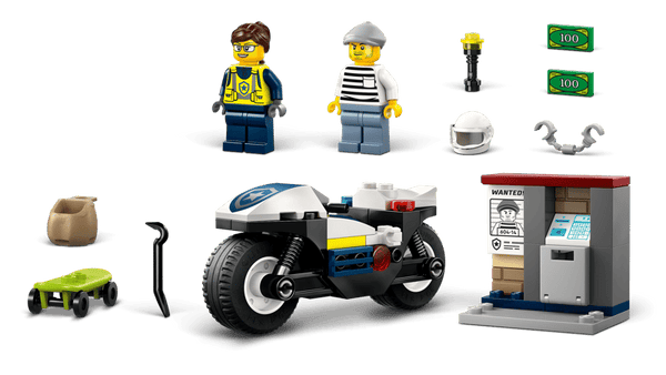 LEGO City Police Motorcycle Chase 4+ 60455