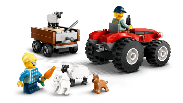LEGO City Red Farm Tractor with Trailer & Sheep 4+ 60461