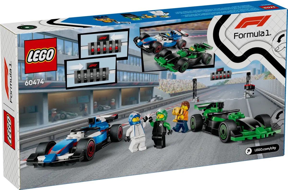 LEGO City F1 Grid with VCARB & Sauber Race Cars 313 Pieces Multicolour