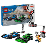 LEGO City F1 Grid with VCARB & Sauber Race Cars 313 Pieces Multicolour