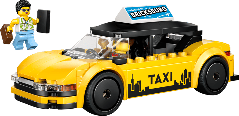 LEGO City Yellow Taxi 122 Pieces Yellow