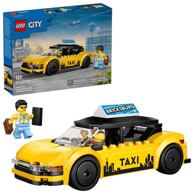 LEGO City Yellow Taxi 122 Pieces Yellow