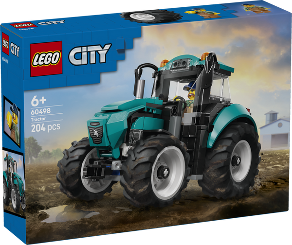LEGO City Tractor Farm Toy Building Set and Minifigure 60498