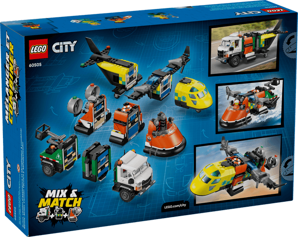 LEGO City Airplane, Service Truck & Hovercraft Remix 990 Pieces 7Y+ – Multicolor