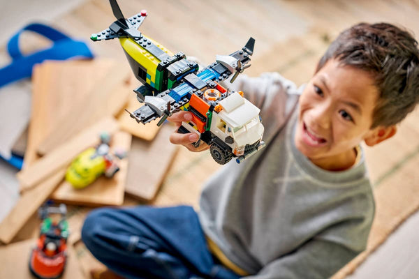LEGO City Airplane, Service Truck & Hovercraft Remix 990 Pieces 7Y+ – Multicolor