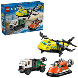 LEGO City Airplane, Service Truck & Hovercraft Remix 990 Pieces 7Y+ – Multicolor