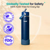 Basil HydraFizz Insulated Sipper Bottle 800ml – Classic Navy