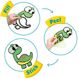 Imagimake Fleximos Dinos Pals DIY Window Art ÃÀš¬Â¬œ Dotz Multi-Colour Air Dry Clay Art Playset