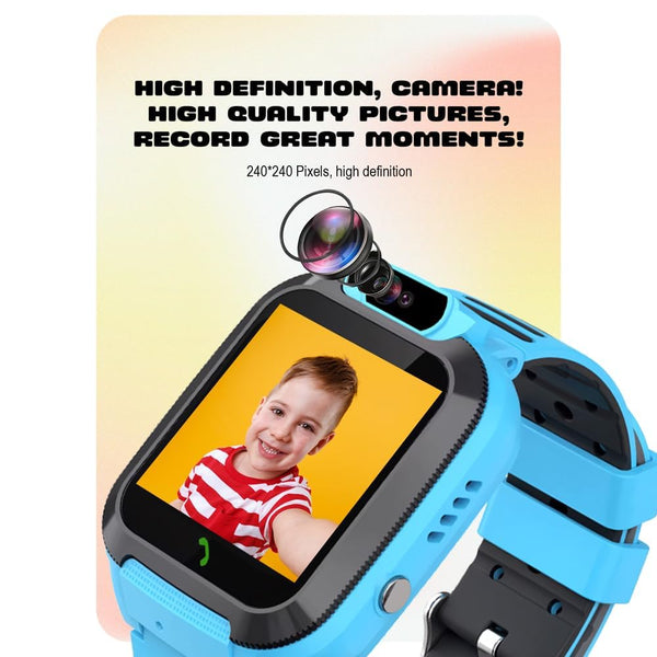 Spiky Basilisk Kids' GPS, SOS & 2G Voice Calling Waterproof Smartwatch Blue