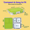 Basil Bento Neo 3 Compartment Lunchbox 1000 ml Matcha
