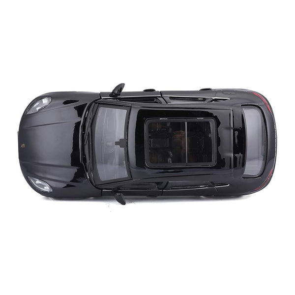 Bburago Porsche Macan Diecast Vehicle 1:24 Scale), (Model: 18-21077), Black