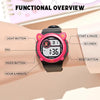 Spiky Eva26 Fun Digital Watch for Kids – Black