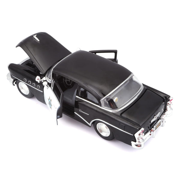 Maisto 1:24 1955 Buick Century Black Licensed Diecast Scale Model Car