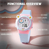 Spiky EVA26 Fun Digital Watch for Kids 3–14Y – Blue