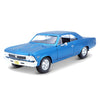 Maisto 1:24 1966 Chevrolet Chevelle SS 396 Blue Diecast Alloy Scale Model Car