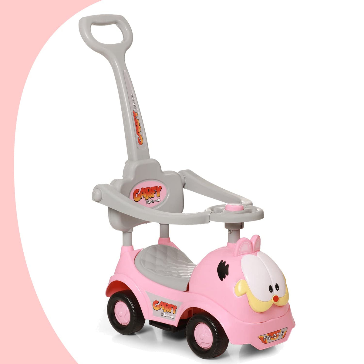 Dash Gaffy 3 in 1 Ride On with Removable Parental Handle - Musical Push Car with Utility Storage Toy Box - 1 to 3 Years