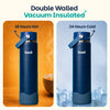 Basil HydraFizz Insulated Sipper Bottle 800ml – Classic Navy