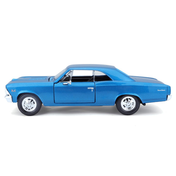 Maisto 1:24 1966 Chevrolet Chevelle SS 396 Blue Diecast Alloy Scale Model Car
