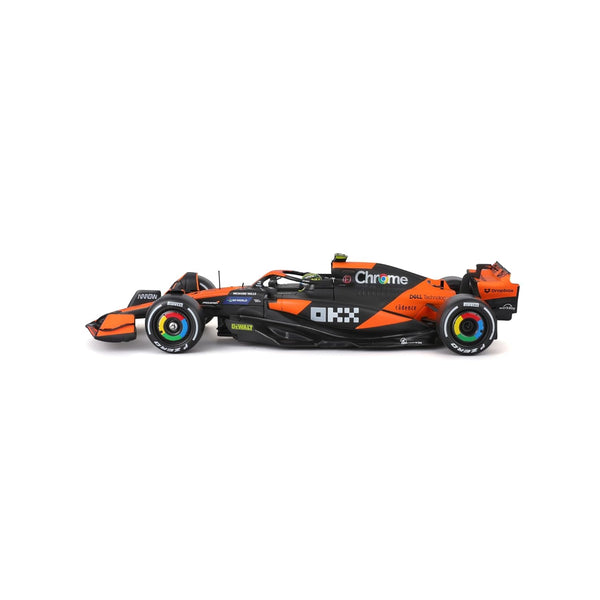 Bburago F1 McLaren MCL38 Miami Grand Prix 2024 With Helmet Oscar Piastri 1/24 Scale Model