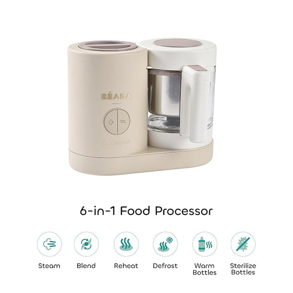 Béaba Babycook Neo Baby Food Maker 6-in-1 1250ml 4M+ – Clay